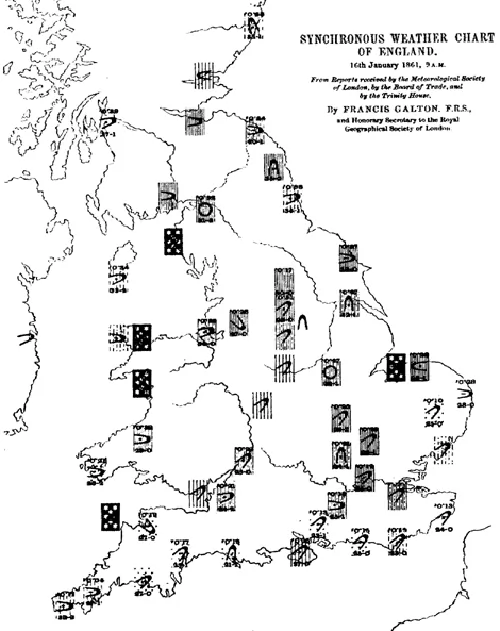 Galton's Meterological Maps