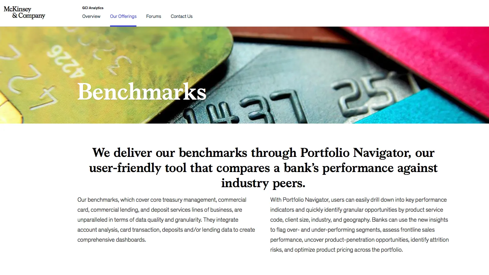 McKinsey Benchmarks
